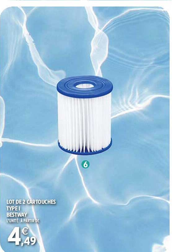 lot de 2 cartouches type I bestway