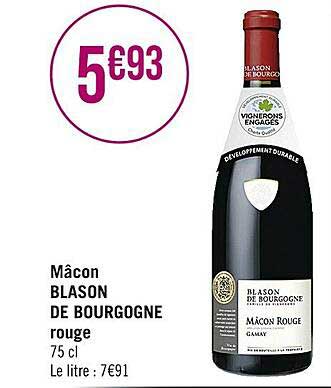 mâcon blason de bourgogen rouge