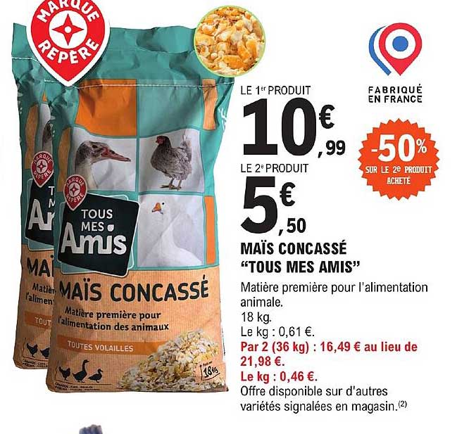 Maïs Concassé "tous Mes Amis"