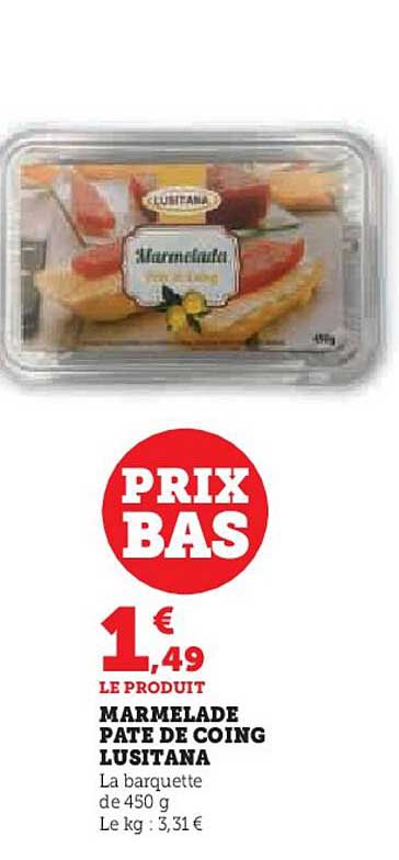 marmelade pâte de coing lusitana