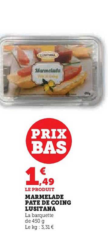 marmelade pâte de coing lusitana