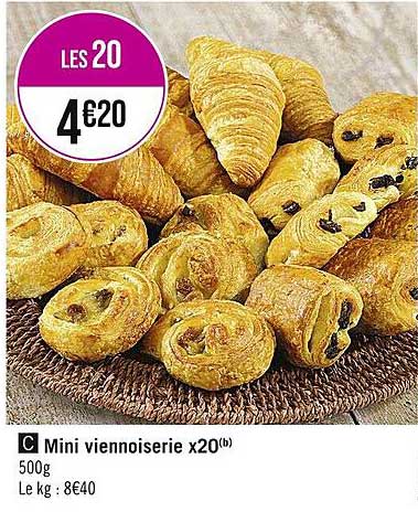 mini viennoiserie x20