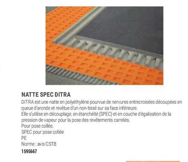 Natte Spec Ditra
