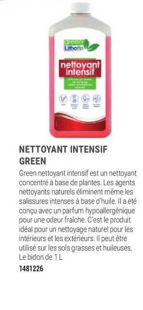 nettoyant intensif green