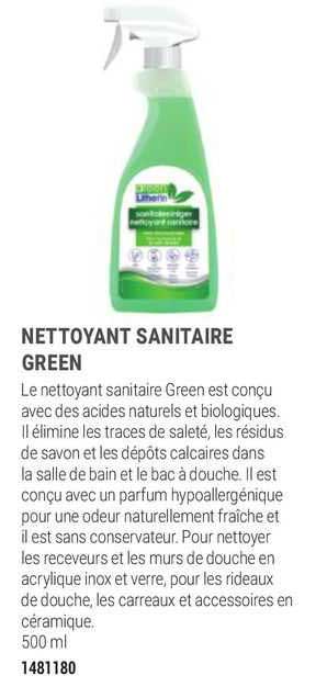 Nettoyant Sanitaire Green