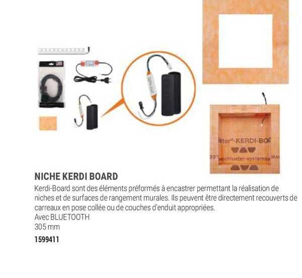 niche kerdi board