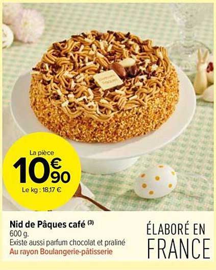 nid de pâques café