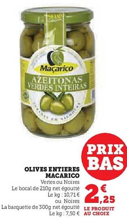 Olives Entières Macarico
