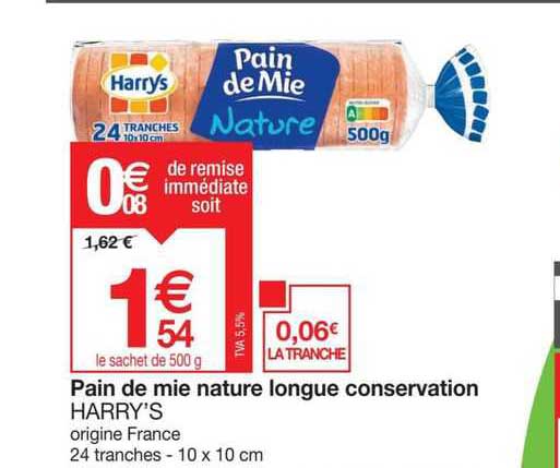 Pain De Mie Nature Longue Conservation Harry's