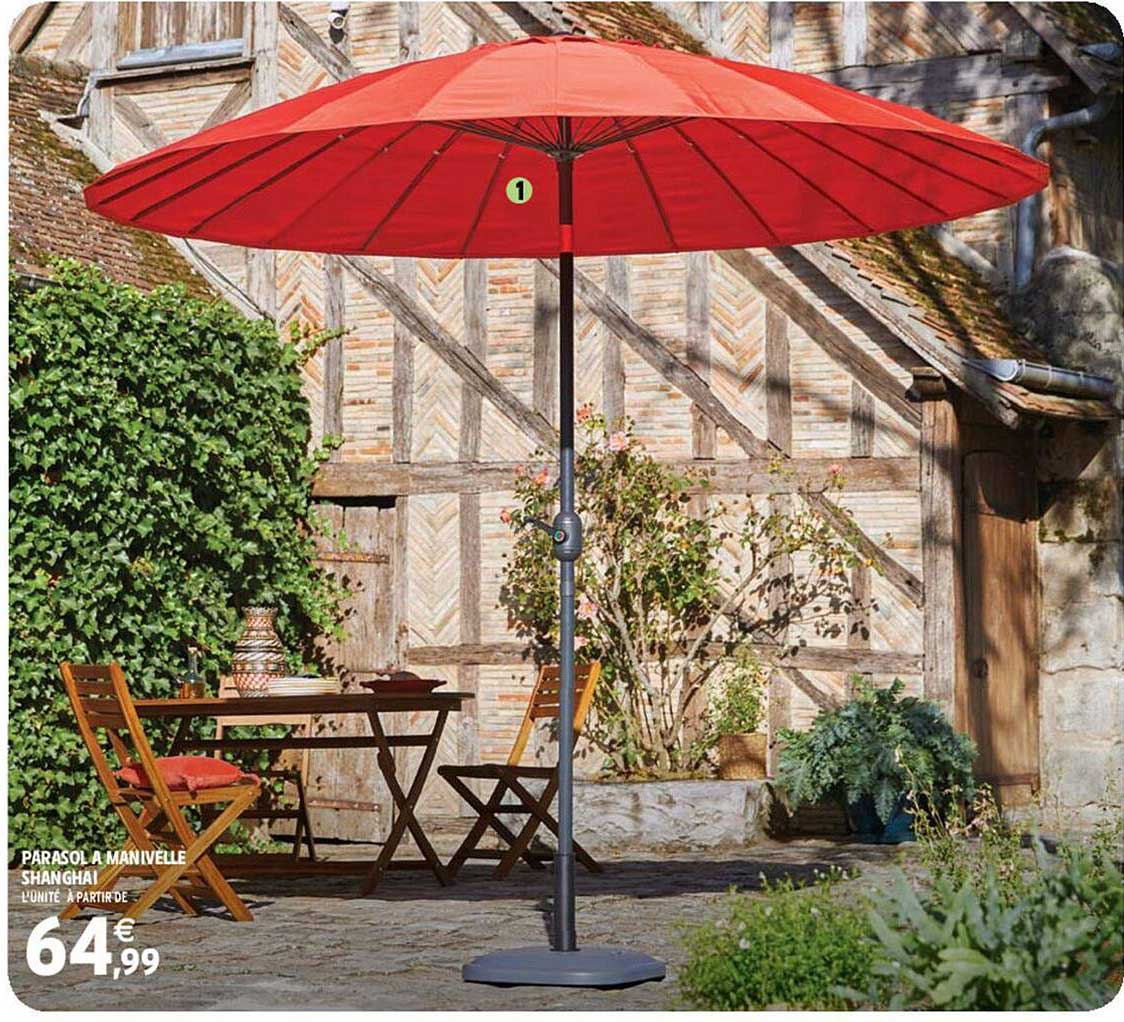 parasol à manivelle shanghai