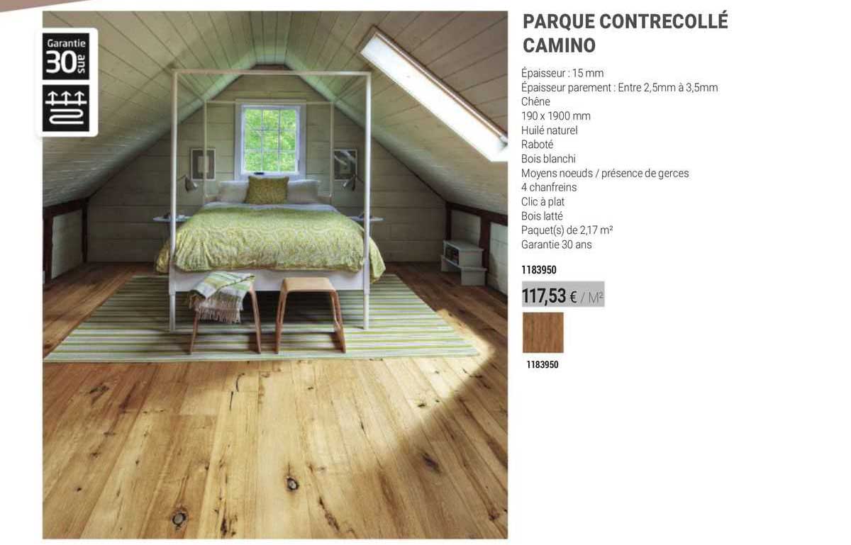 parque contrecollé camino