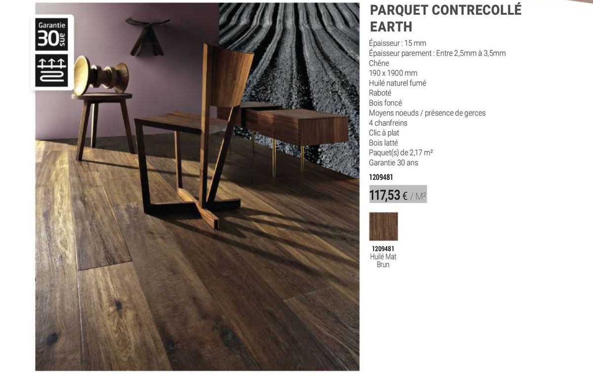 parquet contrecollé earth