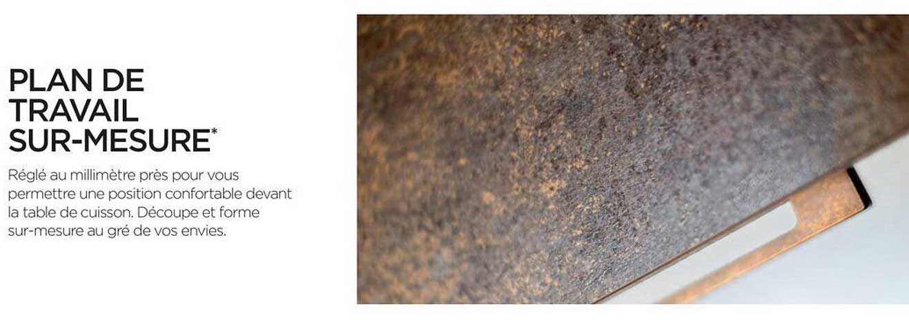 plan de travail sur-mesure