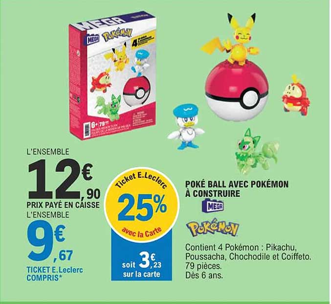 poké ball avec pokémon à construire