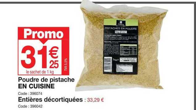 Poudre De Pistache En Cuisine, Entières Décortiquées