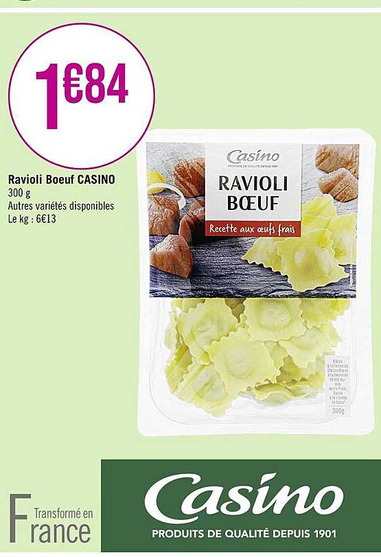 Ravioli Boeuf Casino