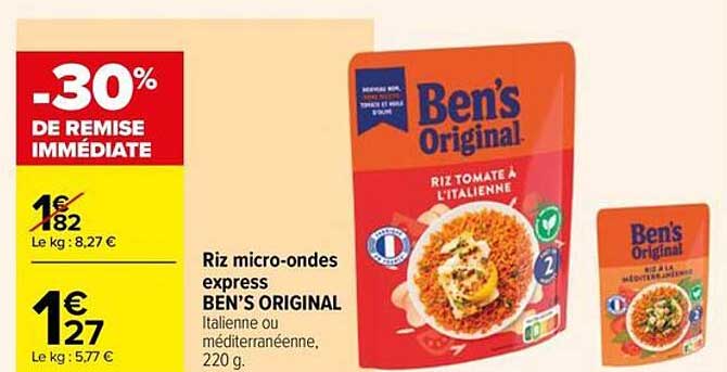 riz micro-ondes express ben's original