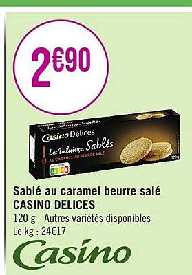 Sablé Au Caramel Beurre Salé Casino Delices