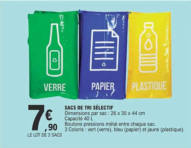 sacs de tri sélectif