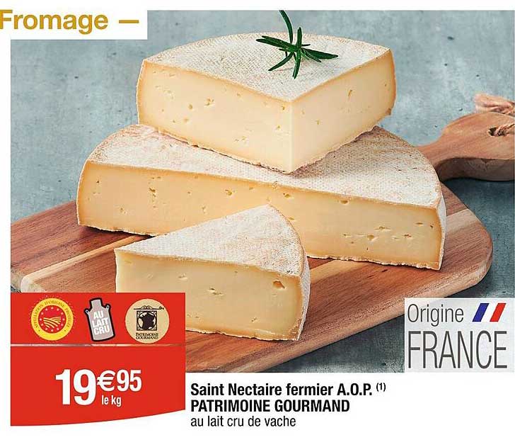 saint nectaire fermier a.o.p. patrimoine gourmand