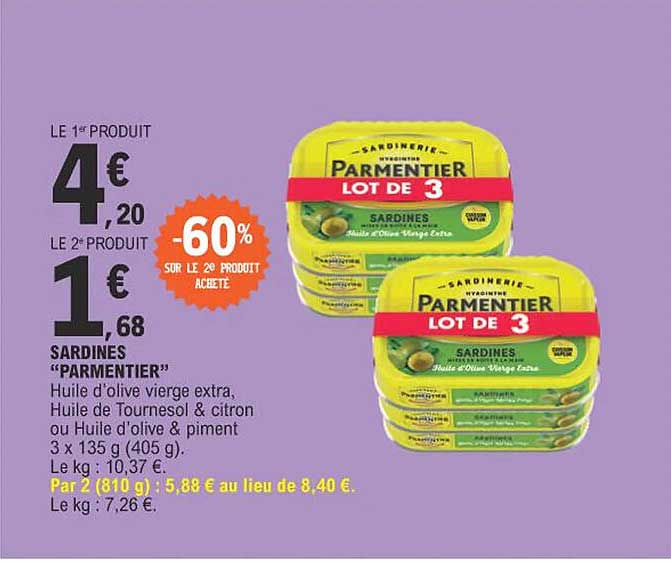 Sardines "parmentier"