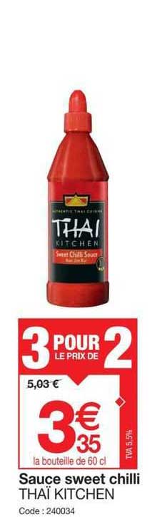 sauce sweet chilli thaï kitchen