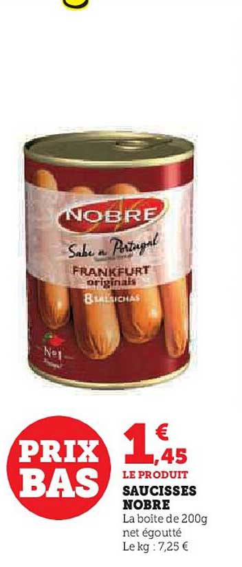 saucisses nobre