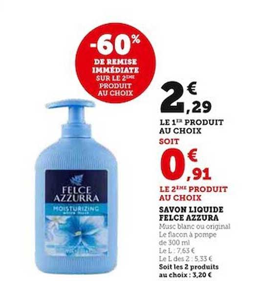 savon liquide felce azzura