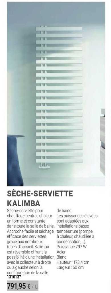 sèche-serviette kalimba