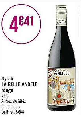 syrah la belle angele rouge