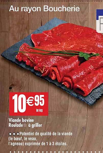 Viande Bovine Roulade à Griller