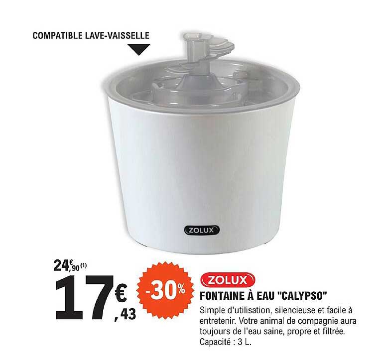 Zolux Fontaine à Eau "calypso"