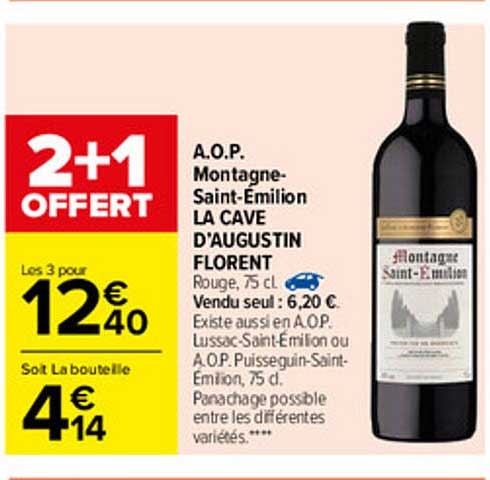 a.o.p. montagne-saint-émilion la cave d'augustin florent