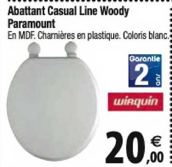 abattant casual line woody paramount