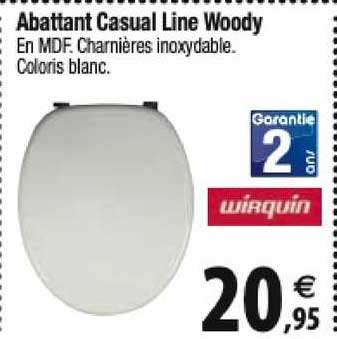 abattant casual line woody wirquin