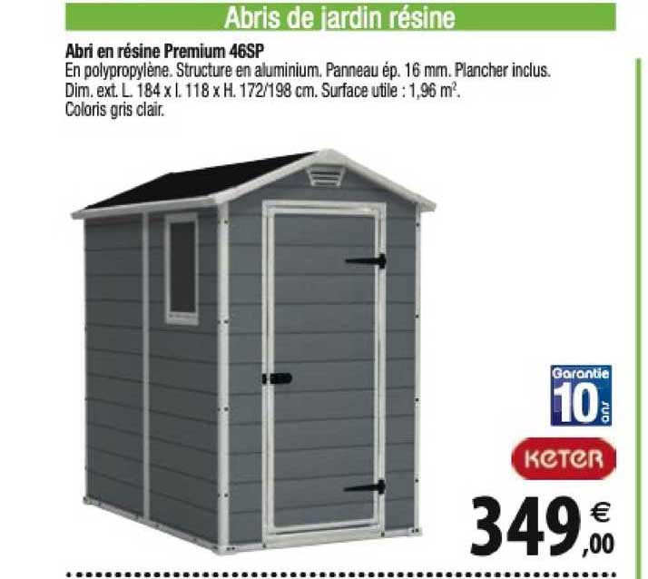 Abri En Résine Premium 46sp Keter