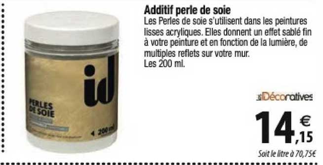additif perle de soie