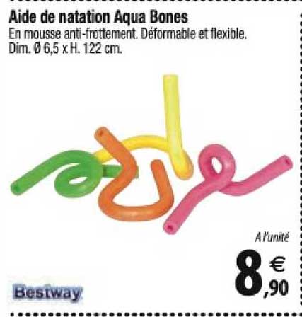 aide de natation aqua bones bestway
