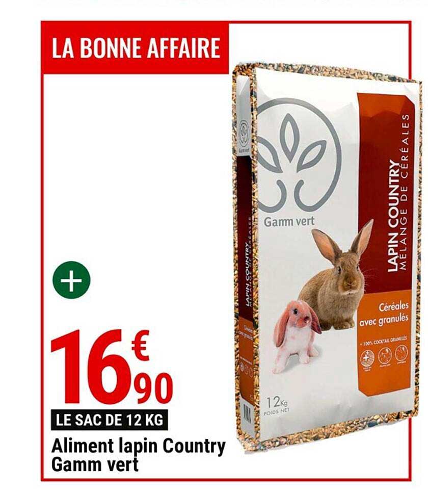 aliment lapin country gamm vert