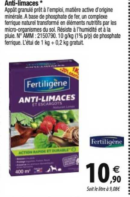 anti-limaces fertiligène