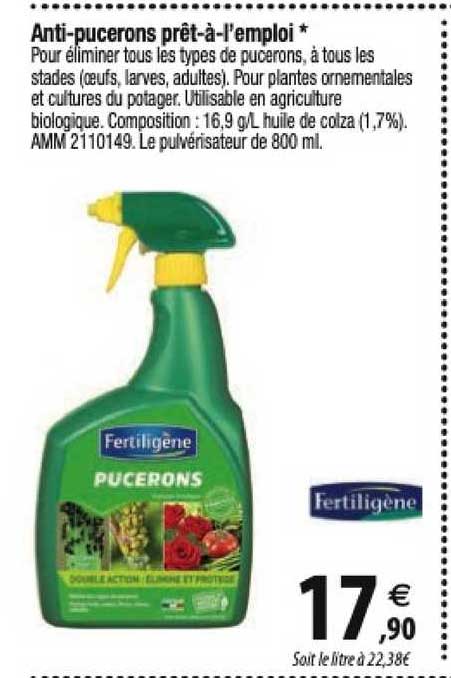 anti-pucerons prêt-à-l'emploi fertiligène