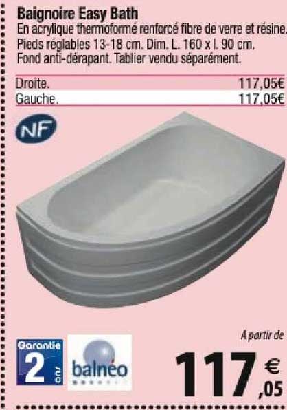 baignoire easy bath balnéo