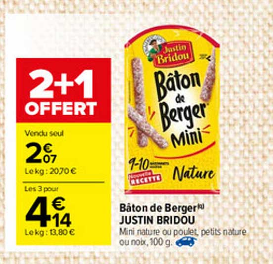 bâton de berger justin bridou