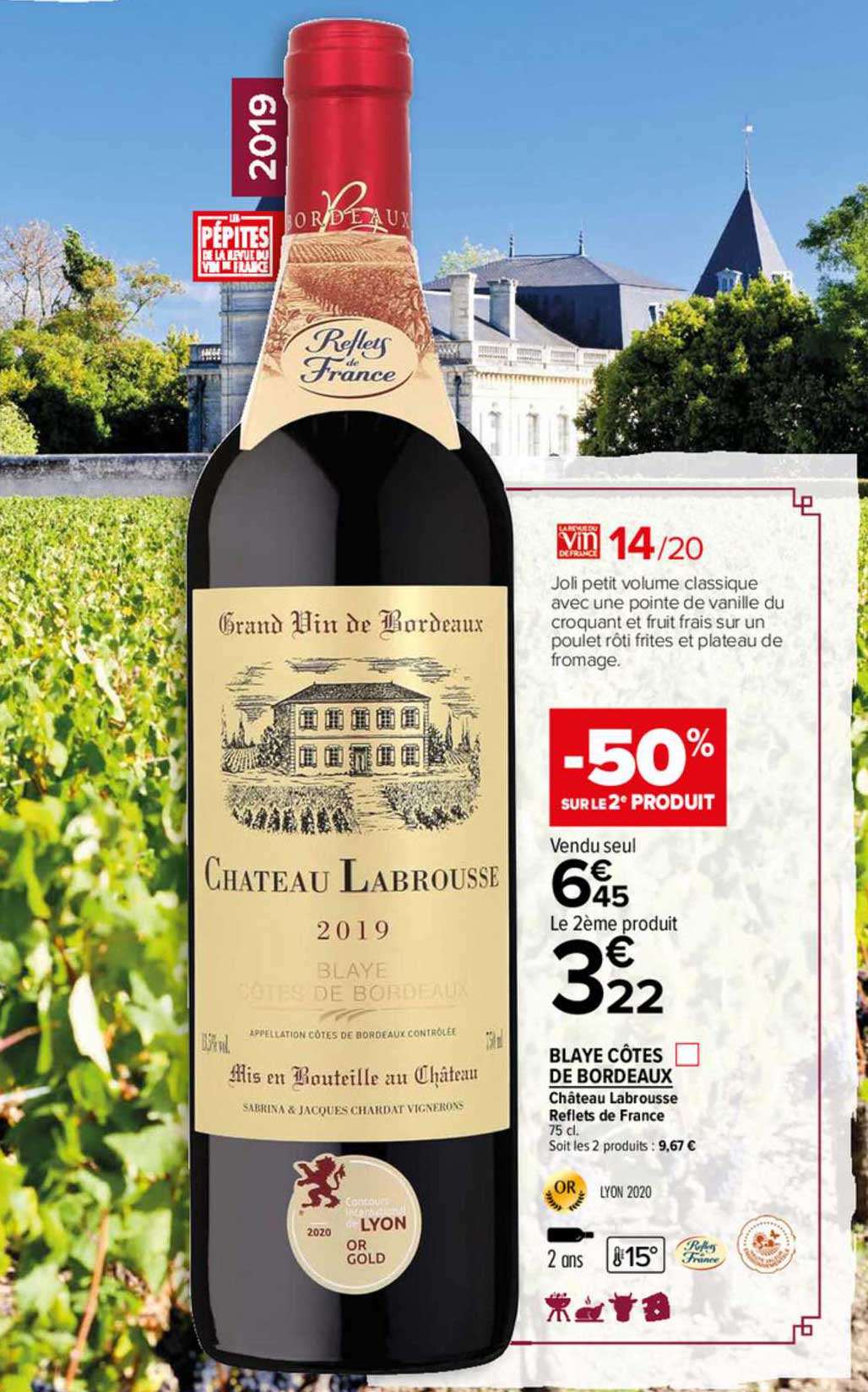 blaye côtes de bordeaux château labrousse reflet de france