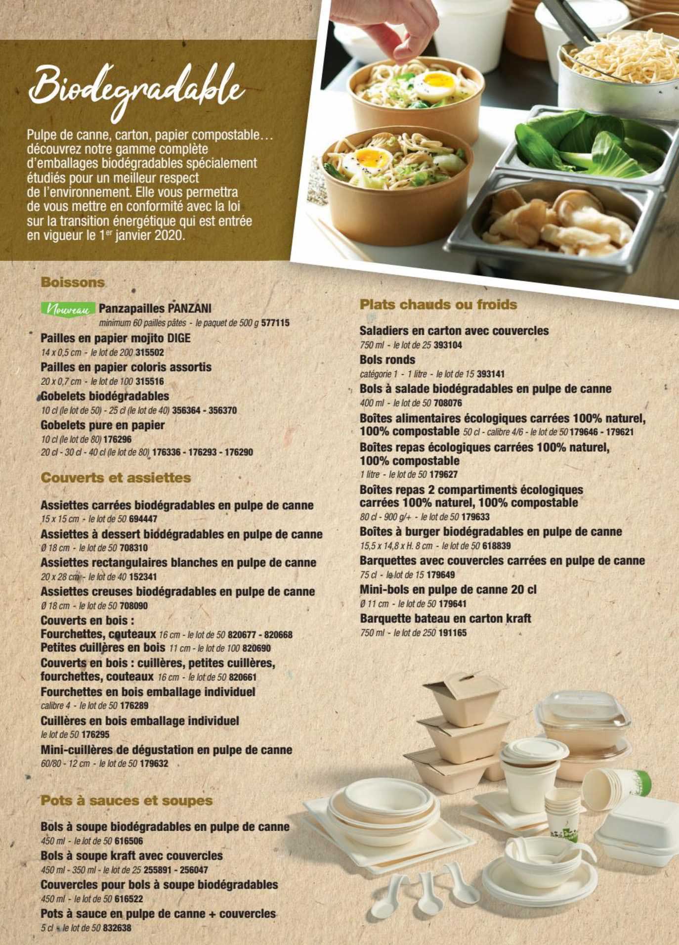 boisson, couverts et assiettes, pots à sauces et soupes, plats chauds ou froids