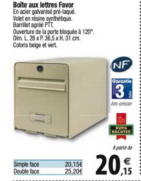 Boîte Aux Lettes Favor