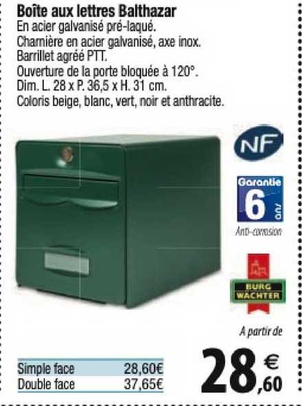 boîte aux lettres balthazar