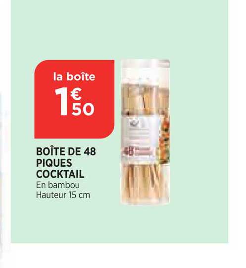 Boîte De 48 Piques Cocktail