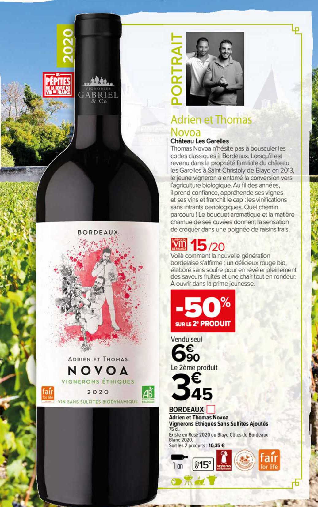 bordeaux aix adrien et thomas novoa vignerons éthiques sans sulfites ajoutés