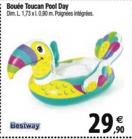 bouée toucan pool day bestway